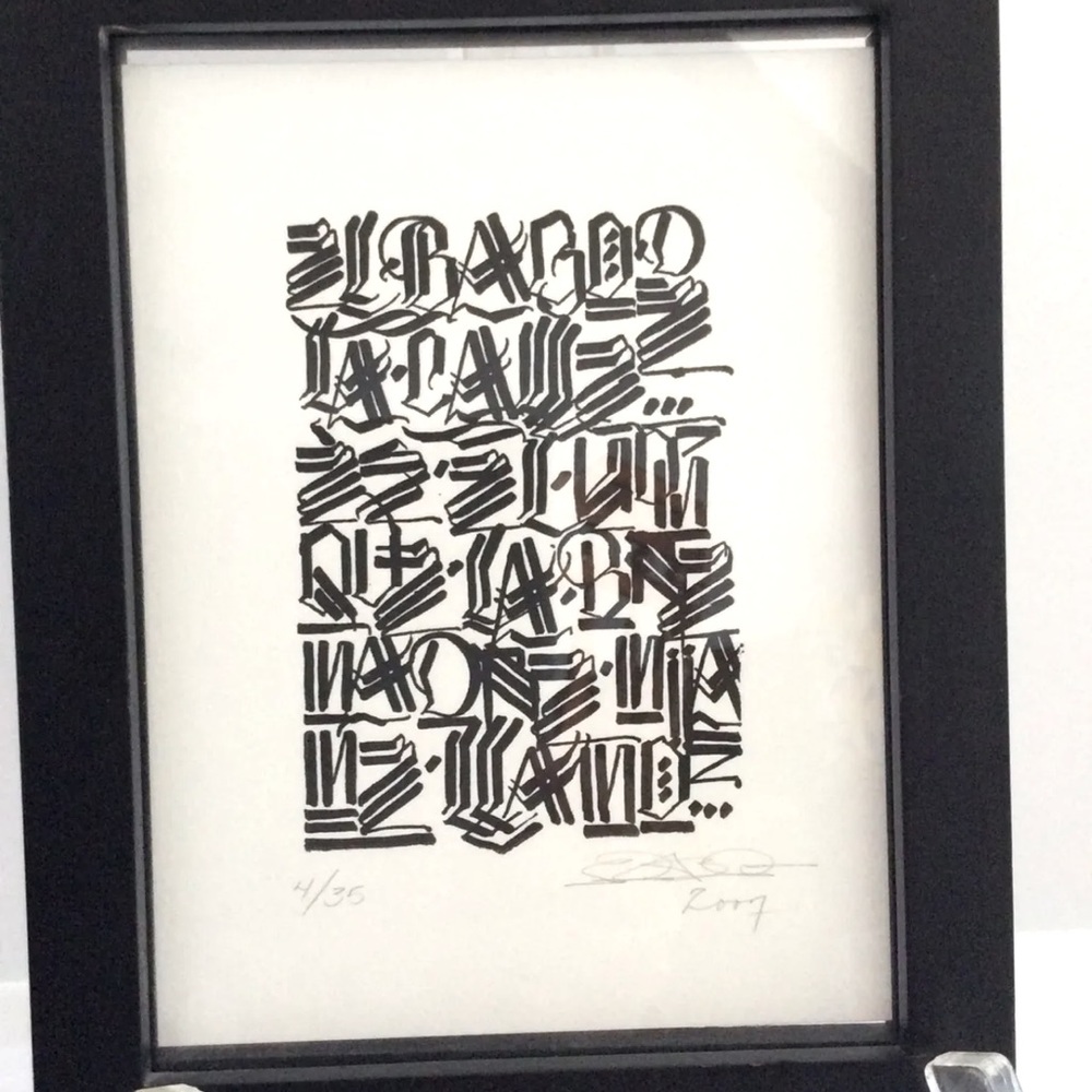 RETNA MSK-AWR Legendary L.A Street Artist (Triptych) 2007 signed/numbered #4/35
